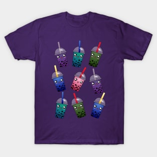 Happy Outer Senshi Boba Pattern T-Shirt